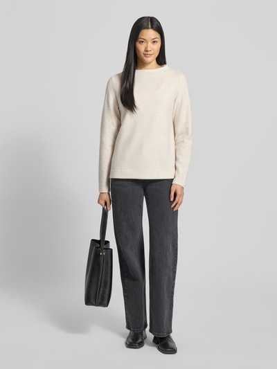 s.Oliver RED LABEL Bluza o kroju regular fit z mieszanki bawełny Écru 1