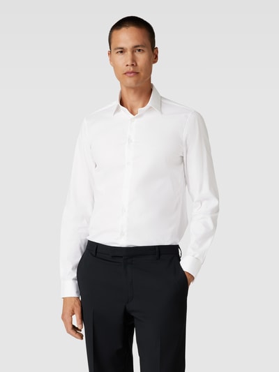 CK Calvin Klein Slim Fit Business-Hemd mit Kentkragen Weiss 4