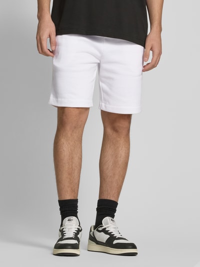 Lacoste Regular fit sweatshorts met labelbadge Wit - 4