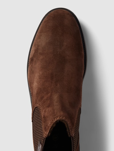 bugatti Chelsea boots met labeldetails, model 'Ladano' Donkerbruin - 3