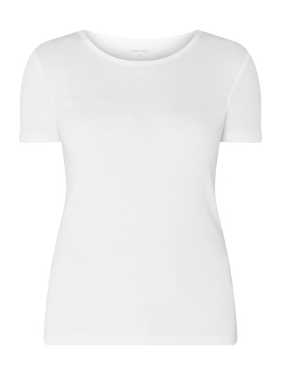 Montego T-Shirt mit Rundhalsausschnitt  Weiss 2