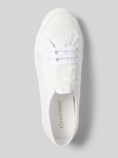 Superga Sneaker mit Label-Detail Modell '2750 FLOWER SANGALLO' Weiss 3