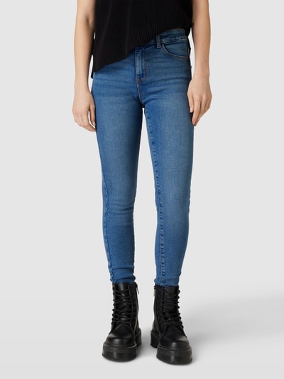 Pieces Skinny Fit Jeans im 5-Pocket-Design Modell 'DANA' Jeansblau 4