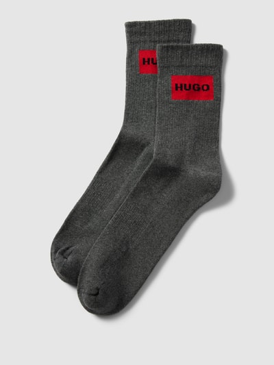 HUGO CLASSIFICATION Socken aus Baumwoll-Mix in melierter Optik im 2er-Pack Mittelgrau 1