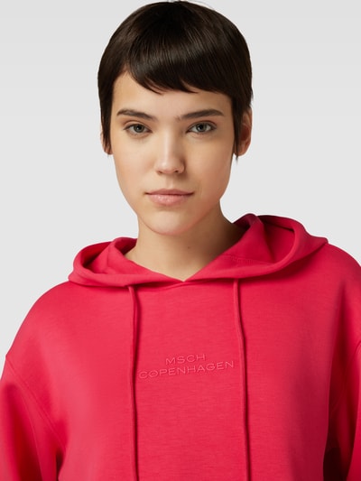 MSCH Copenhagen Hoodie met labelprint, model 'IMA Q' Rood - 3