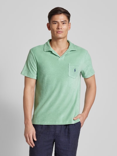 Polo Ralph Lauren Regular fit poloshirt met opgestikte borstzak Turquoise - 4