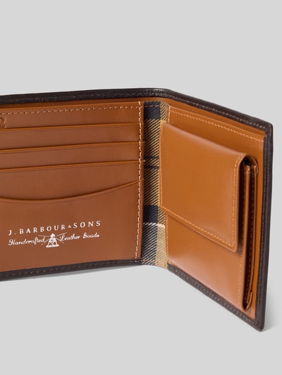 Barbour Portemonnee van echt leer Donkerbruin - 3