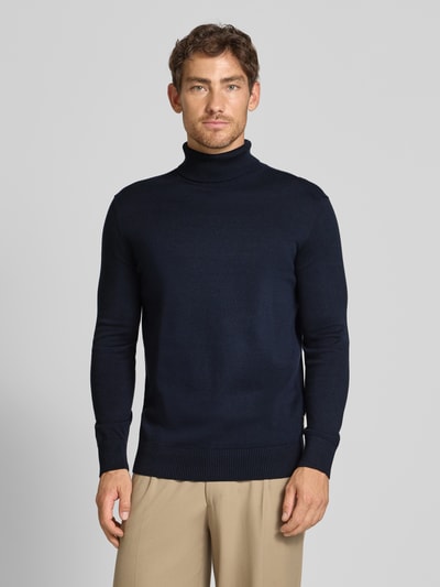 Tom Tailor Denim Regular fit coltrui van puur katoen Donkerblauw - 4