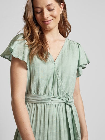 Lauren Ralph Lauren Midi-jurk in laagjeslook, model 'TILFERRE' Mintgroen - 3