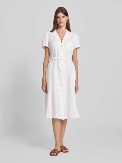 Polo Ralph Lauren Linnen jurk met reverskraag Wit - 4