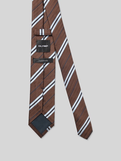 OLYMP Stropdas van puur zijde Middenbruin - 2