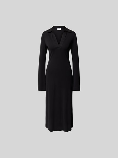 Filippa K Midikleid mit V-Ausschnitt Black 1