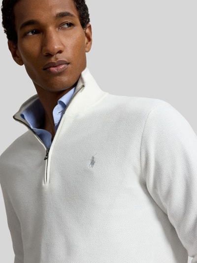 Polo Ralph Lauren Troyer o kroju regular fit z czystej bawełny Biały 2