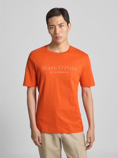 Marc O'Polo Regular Fit T-Shirt aus reiner Baumwolle Orange 4