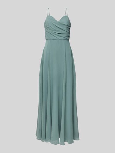 Laona Abendkleid mit Spaghettiträgern Schilf 2