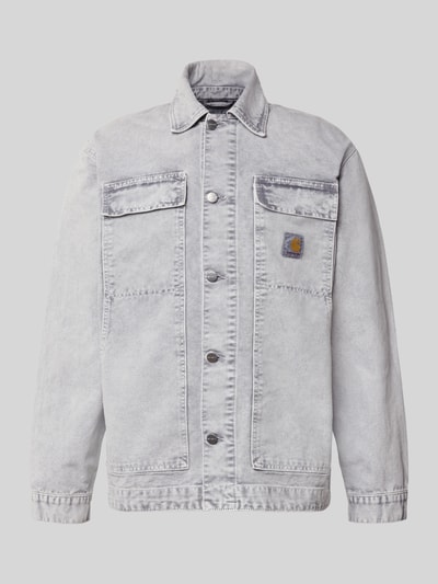 Carhartt Work In Progress Jeansjacke mit Brustpattentaschen Modell 'Arctic' Mittelgrau 2