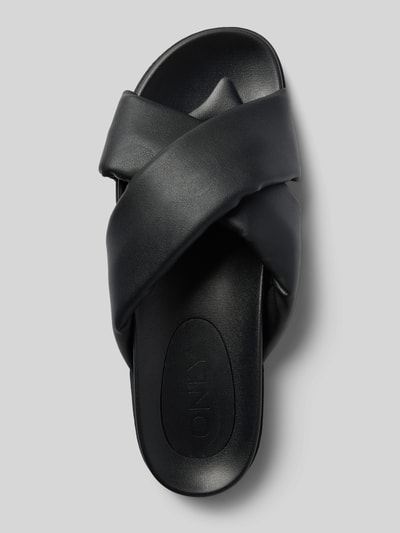 Only Slides mit Strukturmuster Modell 'MINNIE' Black 3