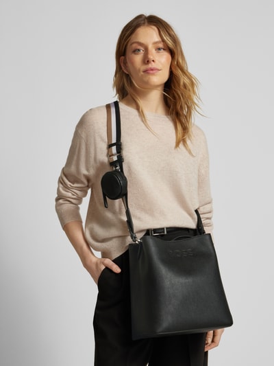 BOSS Shopper met labeldetail, model 'Addison' Zwart - 1