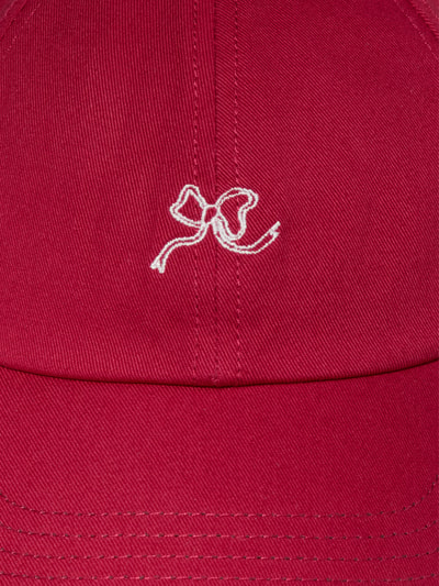 Produktfoto, Basecap aus reiner Baumwolle - Special Drop von Marc O'Polo Denim in Rot, Optik: Unifarben, Motiv-Stitching, Applikation: Logo-Stitching, verstellbarer Riegel, Reine Baumwolle