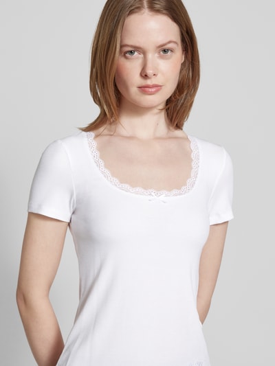 Guess T-Shirt mit Schleifen-Detail Modell 'LIA' Offwhite 3