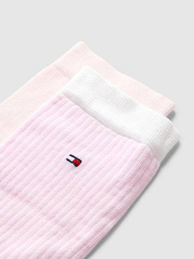 Tommy Hilfiger Sokken met labeldetail in een set van 2 paar Roze - 2