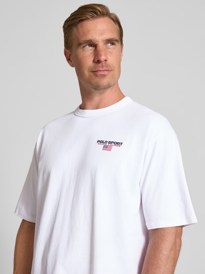 Polo Ralph Lauren T-Shirt mit Label-Stitching Weiss 3