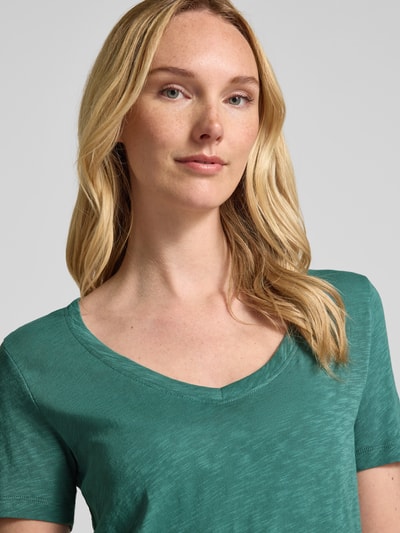 Marc O'Polo Regular Fit T-Shirt aus reiner Baumwolle Smaragd 3