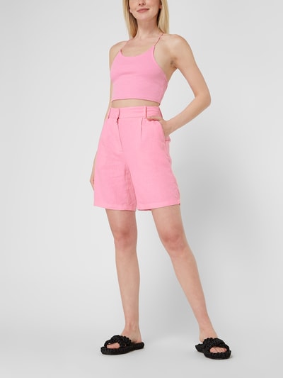 Only Crop Top mit gekreuzten Spaghettiträgern Modell 'Jade' Pink 1