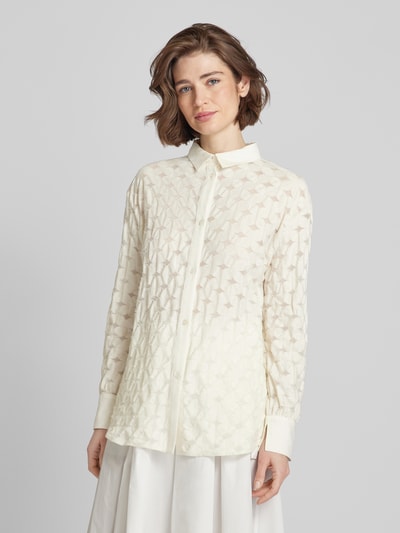 MaxMara Leisure Blouse met extra brede schouders, model 'UGOLA' Ecru - 4