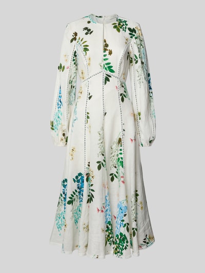 Ted Baker Leinenkleid mit Häkelspitze Modell 'utala' Offwhite 2