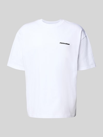 Pegador Oversized T-shirt met labelstitching Wit - 2