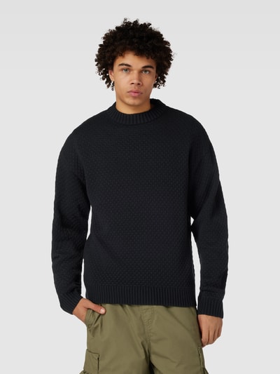 Jack & Jones Gebreide pullover met ronde hals, model 'LAKEWOOD' Zwart - 4