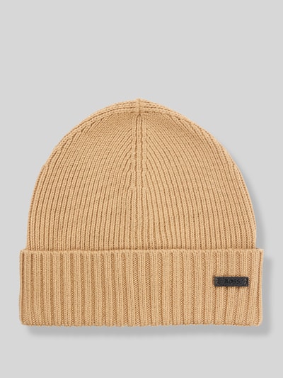 BOSS Muts van pure scheerwol  Beige - 2