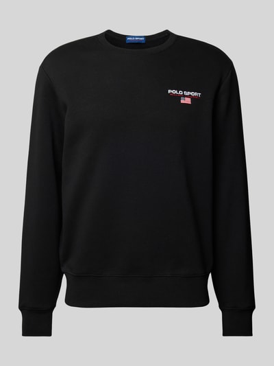 Polo Sport Sweatshirt mit Label-Stitching Black 2