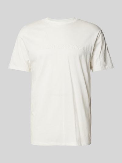 ARMANI EXCHANGE T-Shirt mit Label-Print Weiss 2