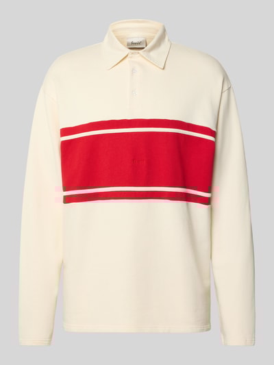 Forét Langarmshirt aus Escorial Wolle mit Polokragen Modell 'MATCH' Offwhite 2