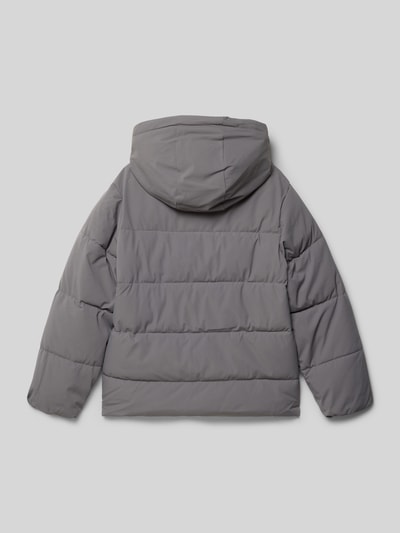 Jack & Jones Regular fit gewatteerd jack met logoprint, model 'Global' Middengrijs - 3