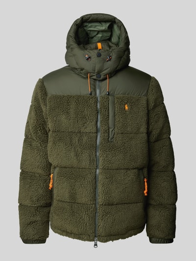 Polo Ralph Lauren Daunenjacke mit Teddyfell Oliv 2