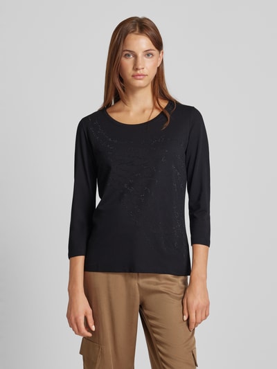 Monari Shirt met 3/4-mouwen Zwart - 4