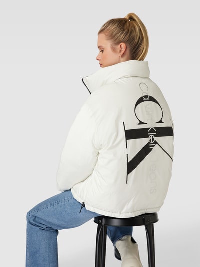 Calvin Klein Jeans Oversized keerbaar jack met doorgestikte naden Offwhite - 3