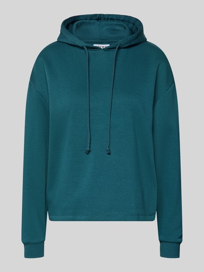 Produktfoto, bluza z kapturem w kolorze ciemnej zieleni z mieszanki bawełny Regular Fit Hoodie aus Baumwoll-Mix Modell 'CHILLI' od PIECES