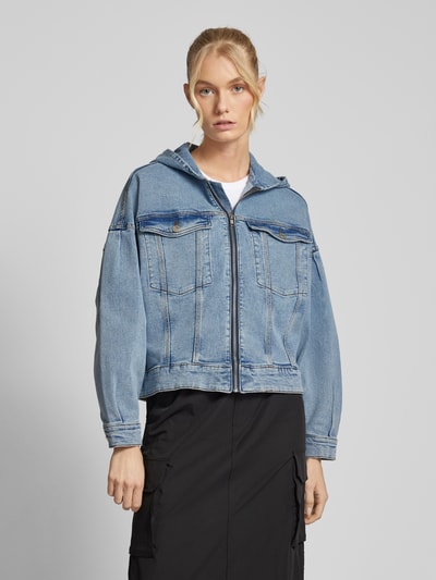 NOISY MAY® Jeansjacke mit Kapuze Modell 'ALVIVA' Jeansblau 4