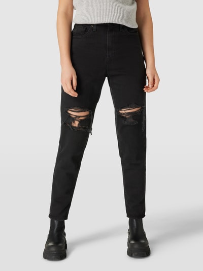 Levi's® Mom Fit Jeans aus Baumwolle Modell 'Z27' Schwarz 4