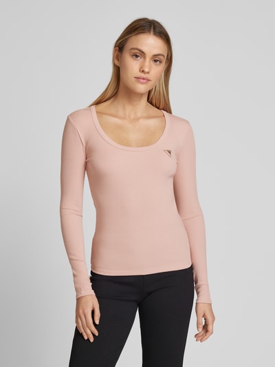 Guess Activewear Longsleeve mit Label-Detail Modell 'COLETTE' Rosa 4