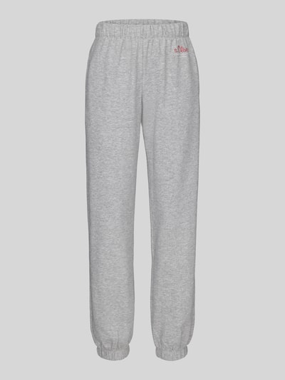 s.Oliver RED LABEL Relaxed fit sweatpants van katoenmix - s.Oliver x Heidi Klum Lichtgrijs - 2