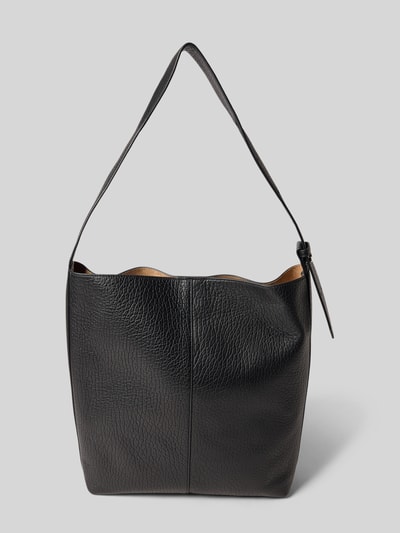 Marc O'Polo Shopper van echt runderleer, model 'ANINA' Zwart - 4