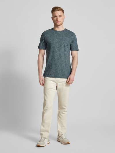 Tom Tailor T-Shirt in Melange-Optik Anthrazit 1