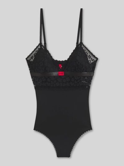HUGO Wäschebody mit Logo-Detail Black 2