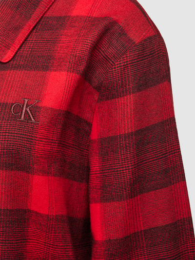 Calvin Klein Underwear Pyjama-Oberteil mit Tartan-Karo Rot 2