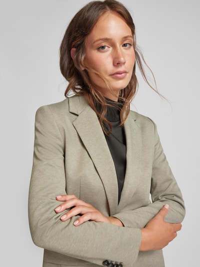 Drykorn Blazer met klepzakken, model 'ATLIN' Olijfgroen gemêleerd - 3